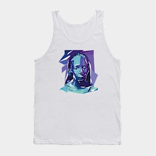 Woman illustration modern geometric Tank Top